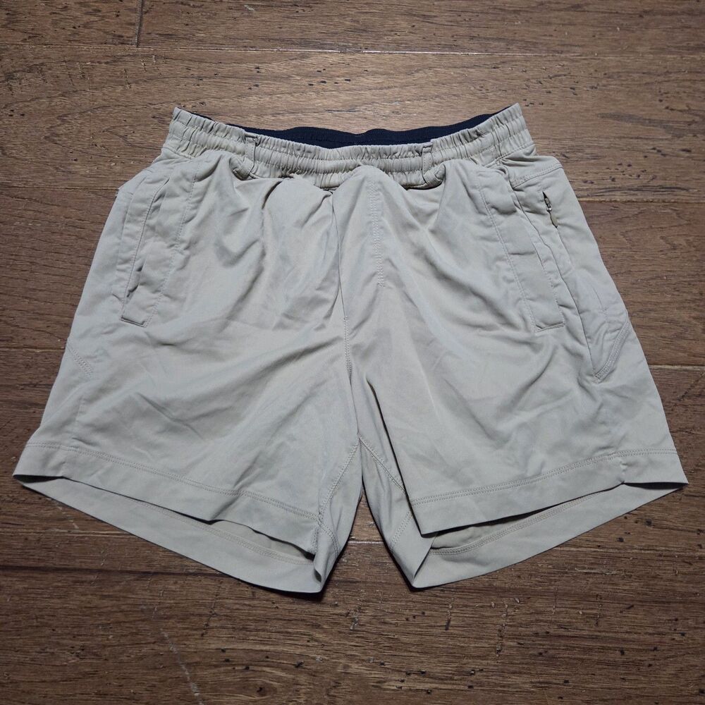 Bird Dogs Mens Tan Boom For Your Boomstick Lined Shorts Small Performance 5”
